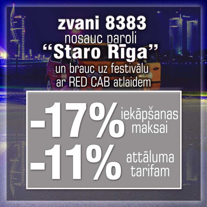 Staro Rīga ar Red Cab