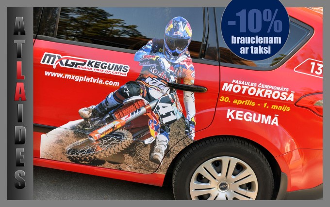 Atlaides Red Cab braucieniem uz Pasaules čempionātu motokrosā!